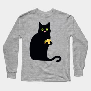 Taco bout awesome! Taco kitty loves tacos. Long Sleeve T-Shirt